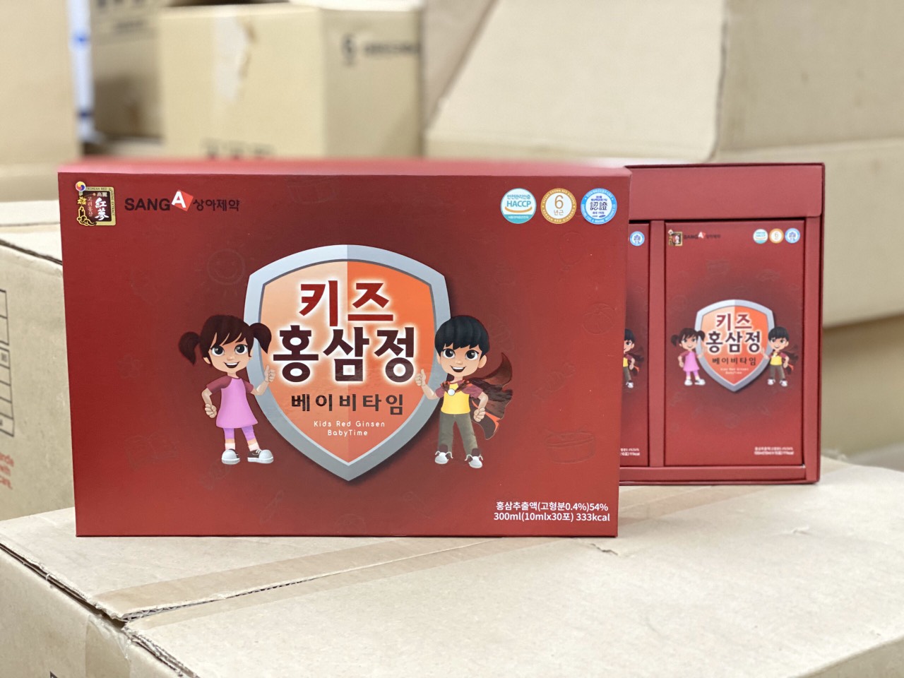 Hồng sâm baby Sanga hộp 30 gói - giúp bé ăn ngon, triển chiều cao và trí não cho bé