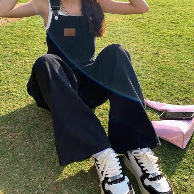  Quần Yếm Jean Dài Nữ Phong Cách Quần Yếm Dài Phong Cách Hàn Quốc_Y3 