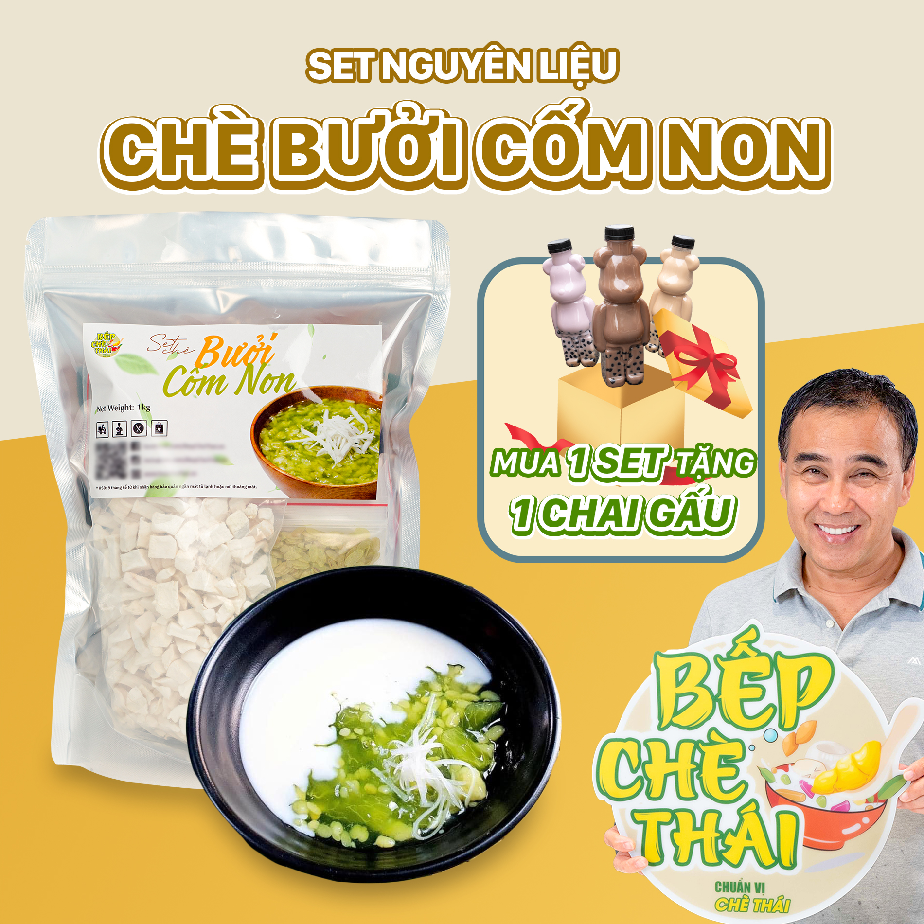 Chè Bưởi Cốm Non An Giang (SET 40-45 CHÉN) Bếp Chè Thái
