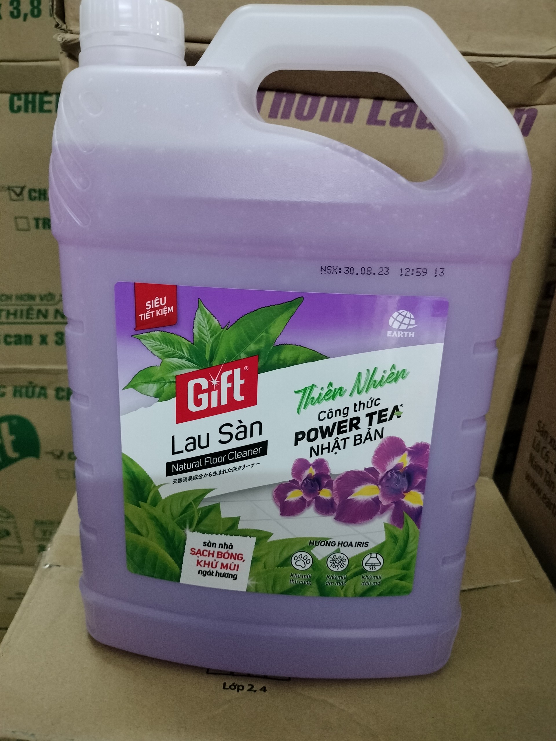 Nước lau sàn gift 3.8 kg hương iris