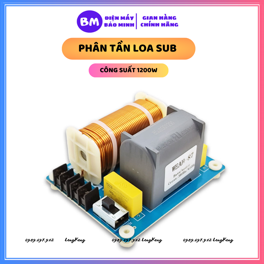 Mạch phân tần loa sub Weah 87 chuyên dùng cho loa Sub hơi 30, sub 40, sub 50 hay loa sub công suất lớn