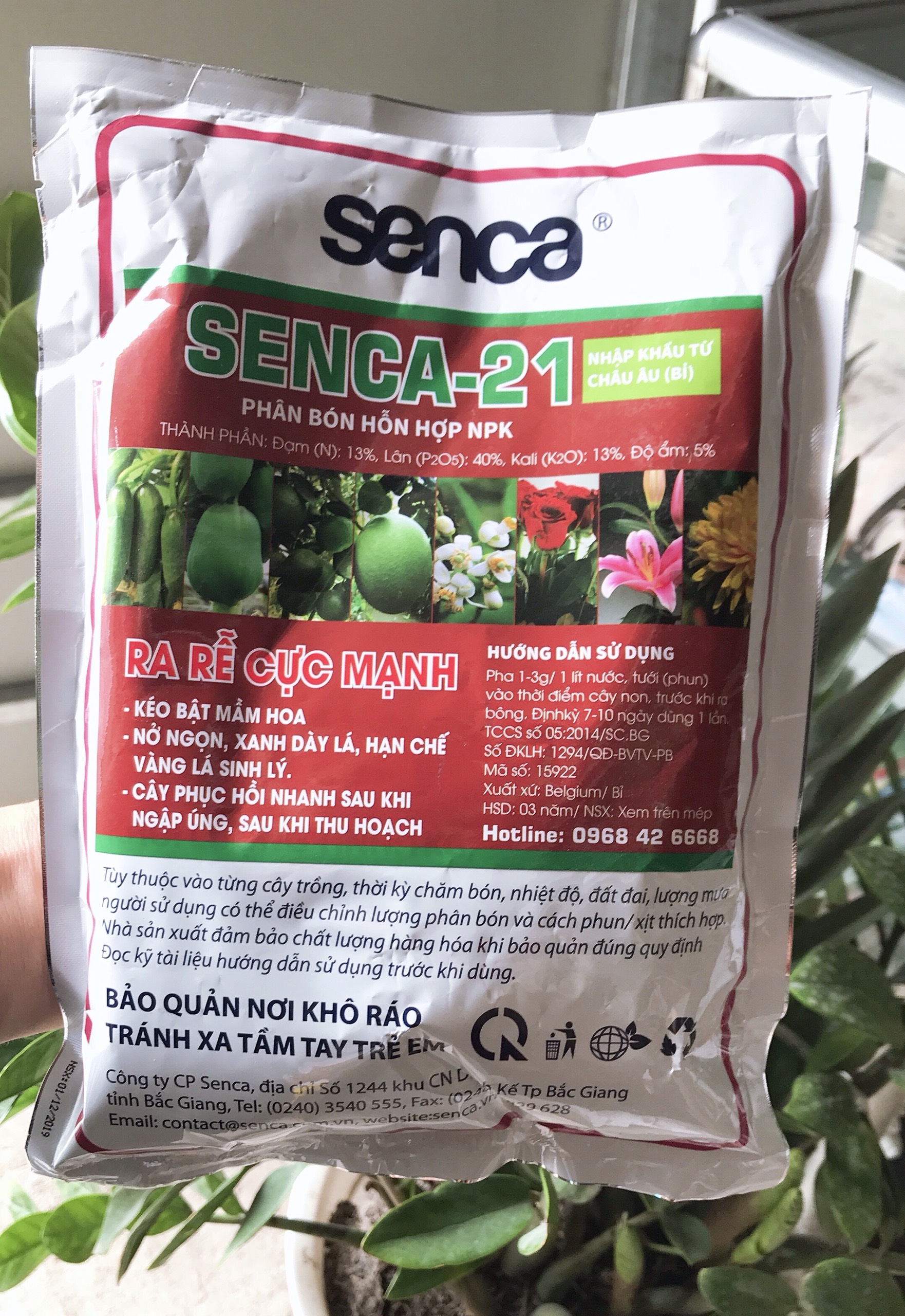 Phân bón lá hỗn hợp NPK Senca-21 (1kg)