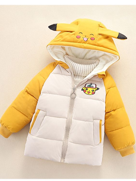 Áo Phao Pikachu Bé Trai / Bé Gái Form Lớn 8-20Kg Qate 401