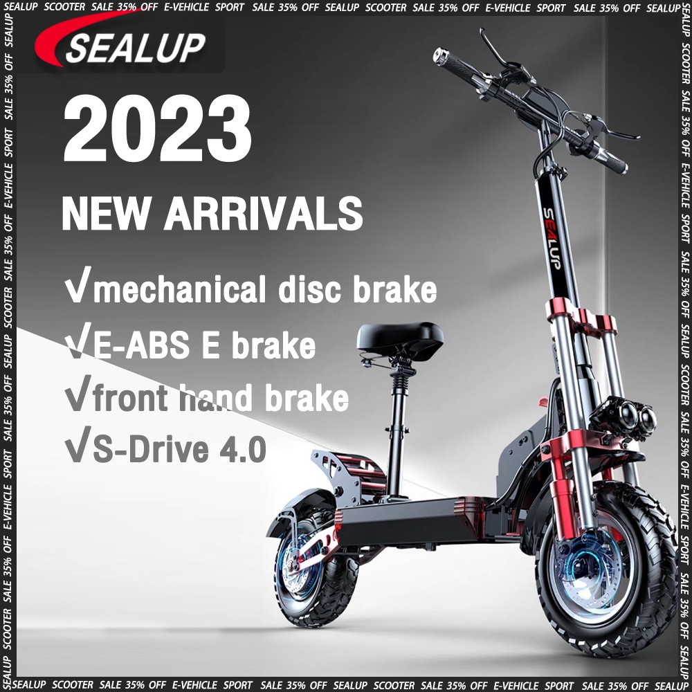 ［bảo hành tại địa phương］SEALUP-Q22 phong cách hàng đầu xe điện người lớn xe điện gấp chống thấm nước hiệu suất cao xe scooter điện xe điện địa hình Công suất động cơ 500W / 1000w tốc độ tối đa 55km/h xe điện Lốp 12 inch