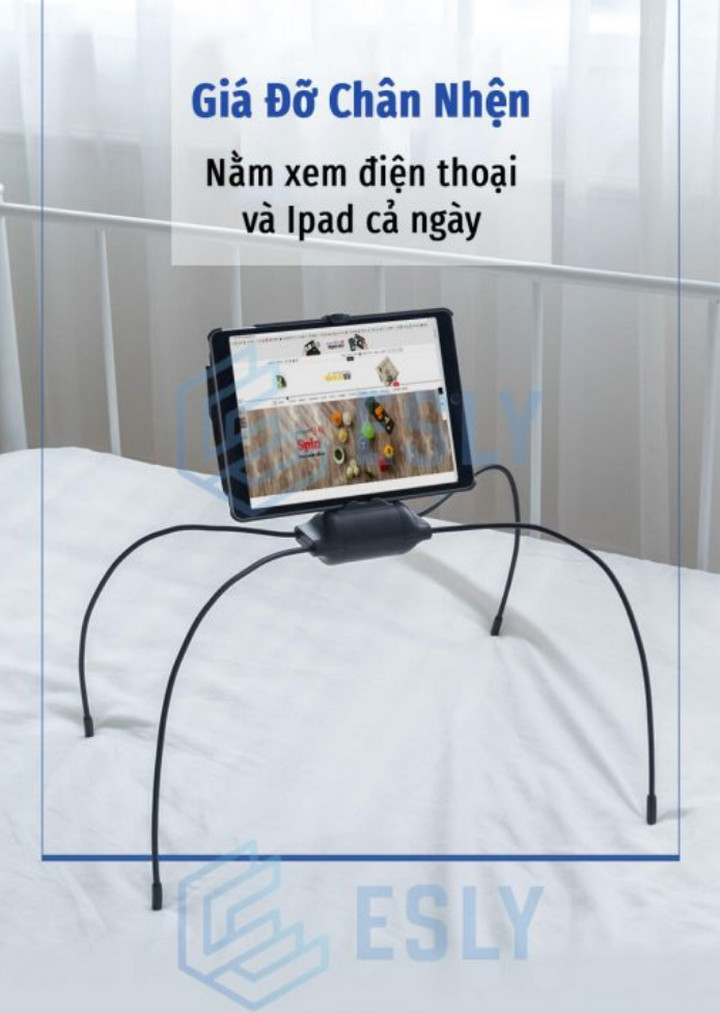 [HCM]Giá đỡ điện thoại và Ipad chân nhện Esly - Phiên bản đột phá