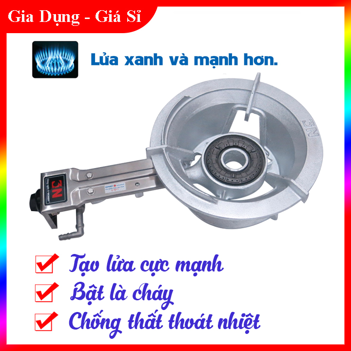 Bếp gas công nghiệp khè 3N – Lửa Xanh và Mạnh hơn