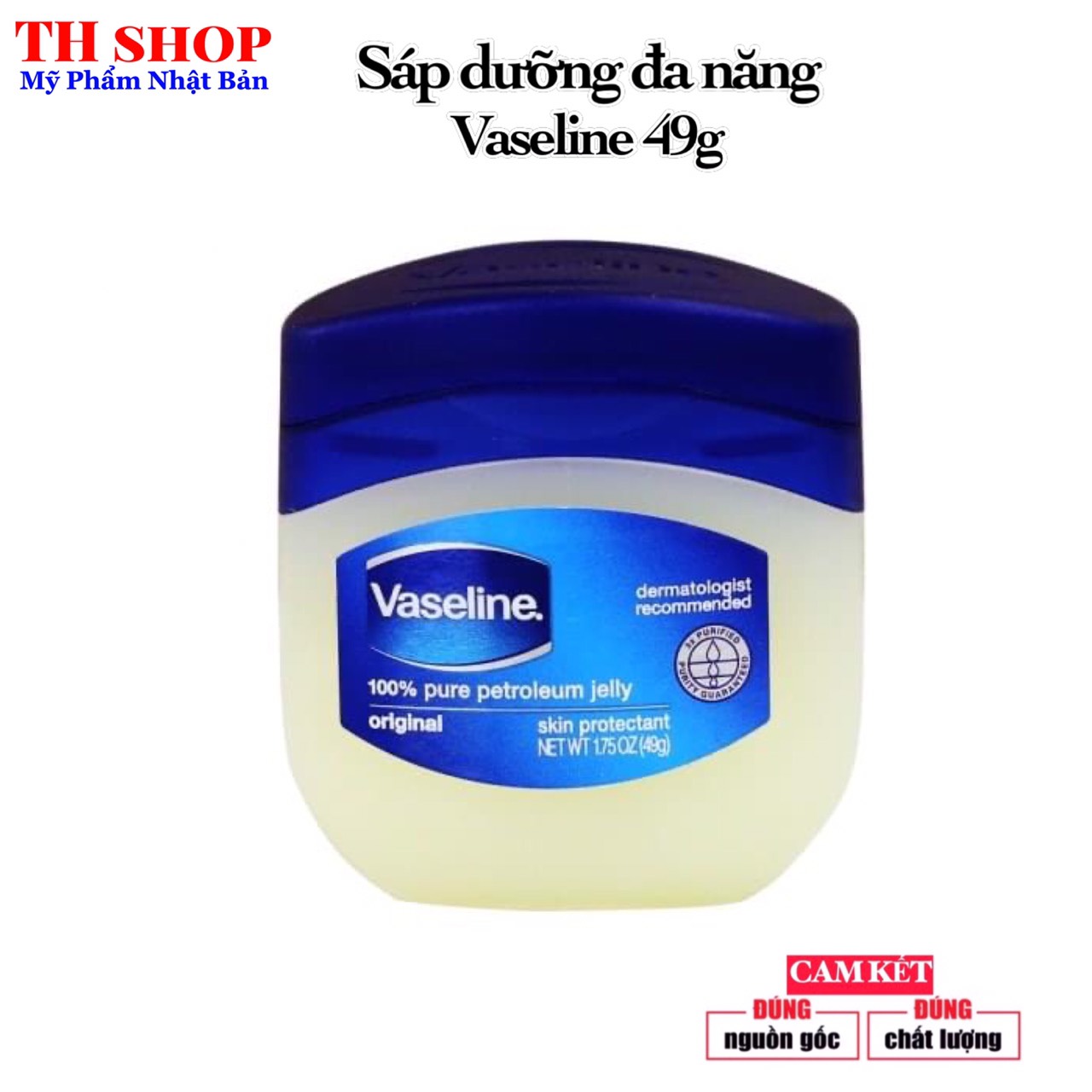 Sáp dưỡng da đa năng Vaseline 49g Original của Mỹ
