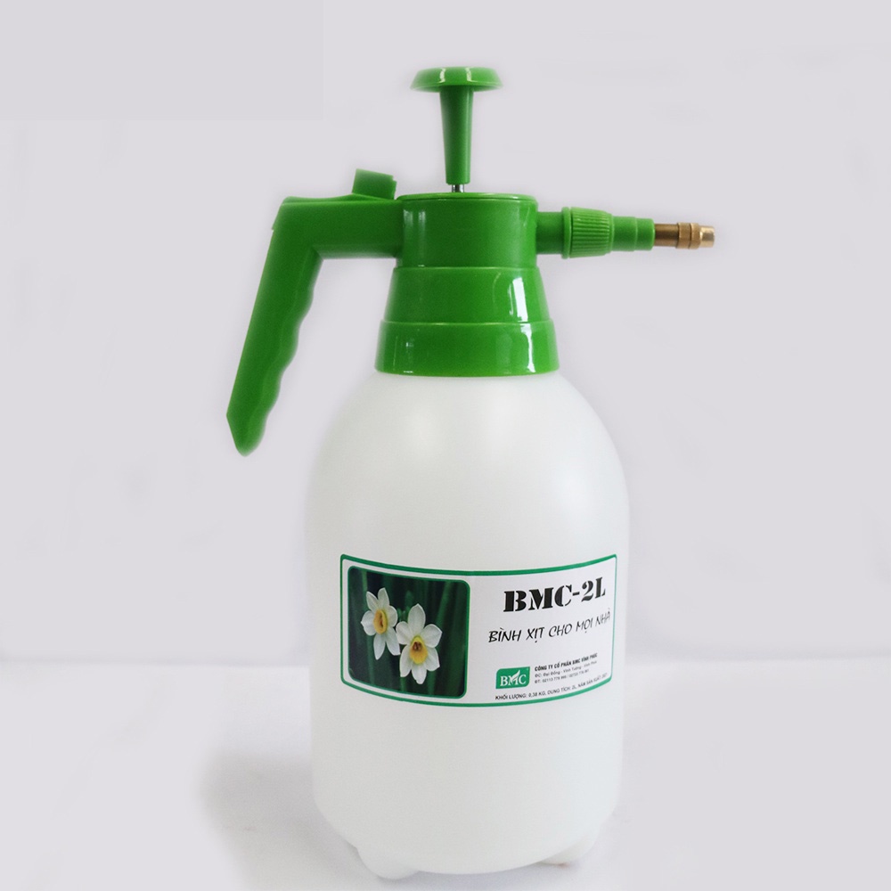 Bình tưới cây bmc - 2l, xịt nước tưới hoa cây cảnh hàng chính hãng - khu vườn ban công