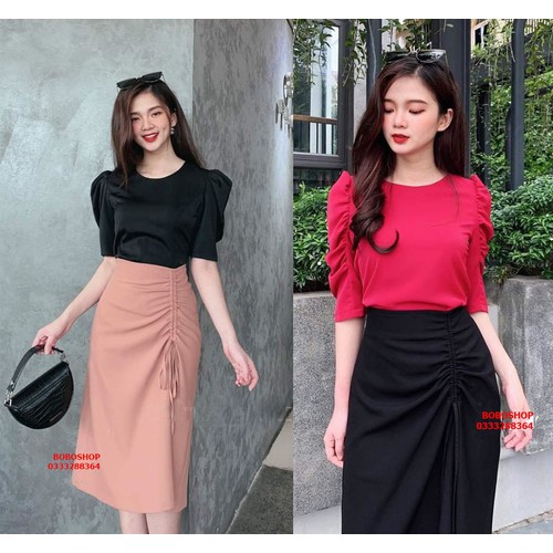 [HCM]CHÂN VÁY DÂY RÚT SUÔNG DÀI