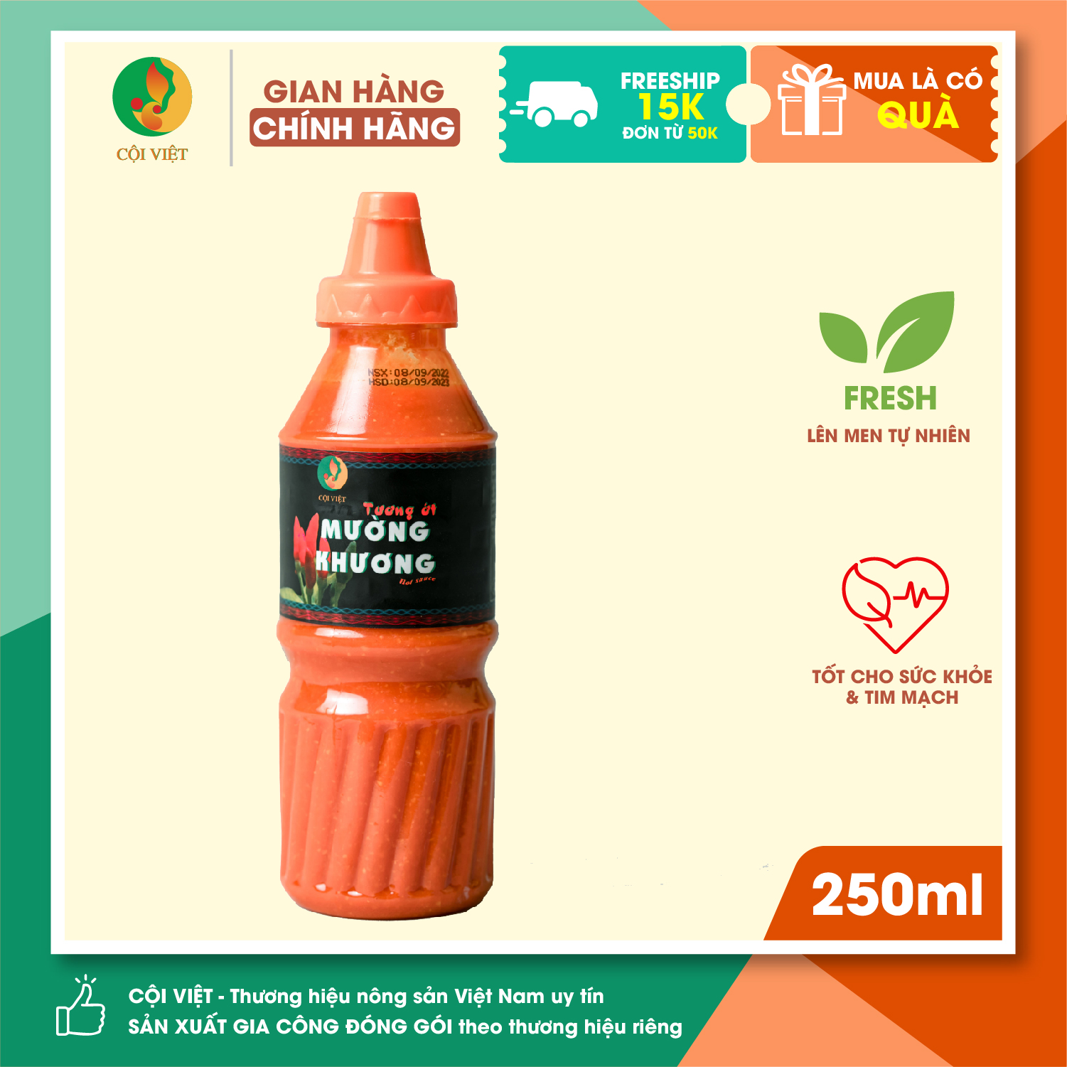 Tương ớt mường khương 250ml - đặc sản tây bắc - lào cai