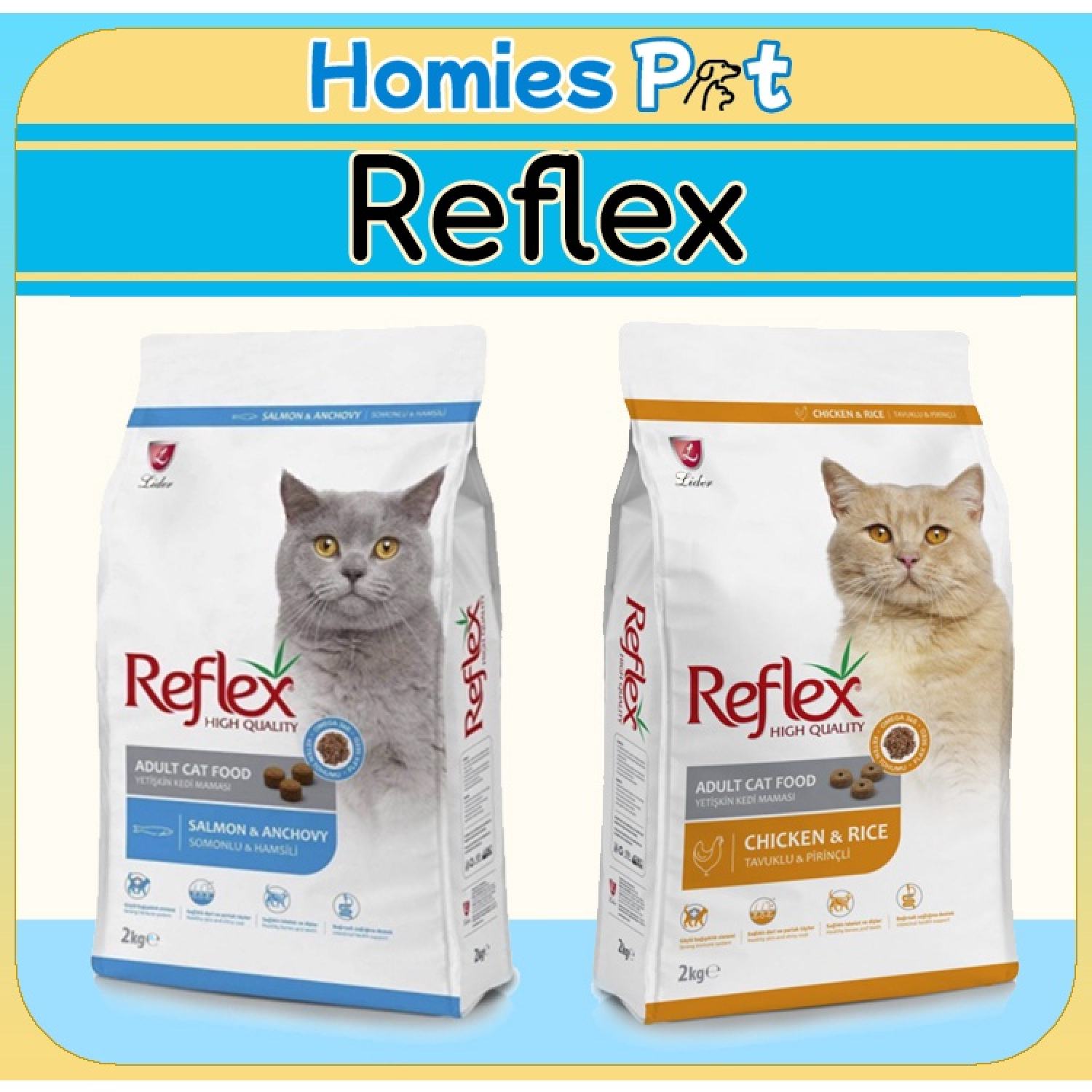 Hạt Reflex 1kg, thức ăn cho mèo - Homies Pet
