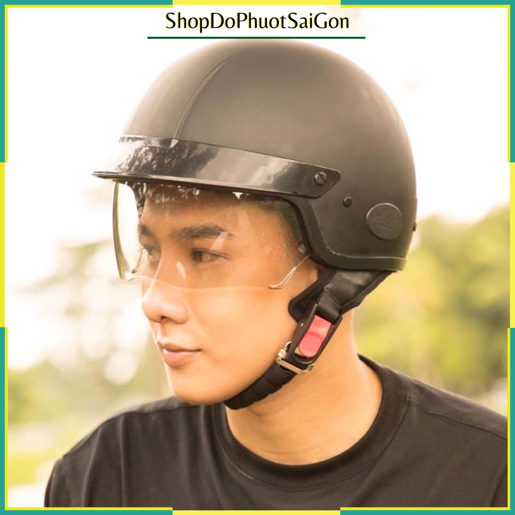 Mũ bảo hiểm nửa đầu asia mt139 kính âm