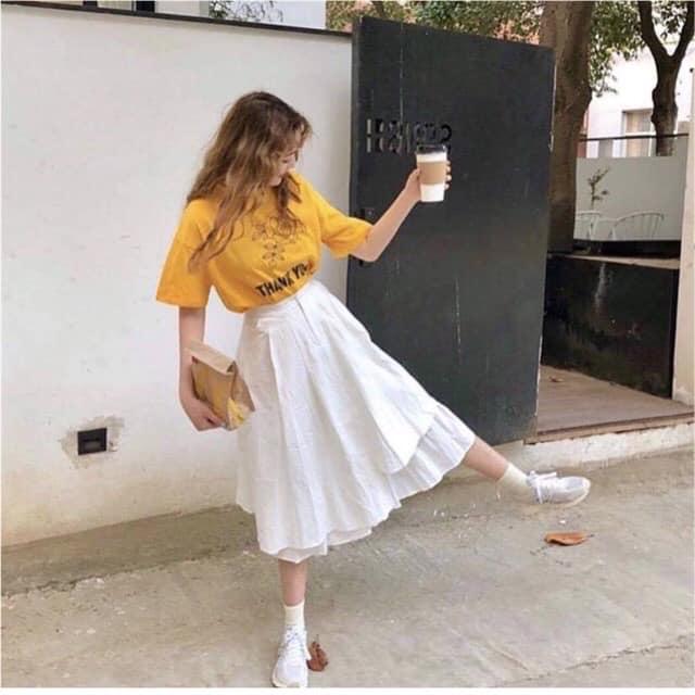 Chân váy ulzzang đắp chéo siêu cute