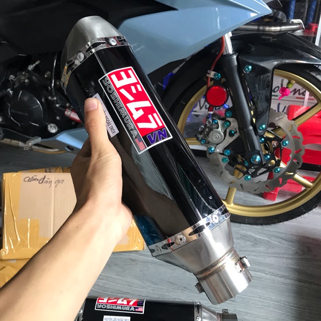 [HCM]Lon Pô Yoshimura Lục Giác Đầy Đủ Phụ Kiện  Gắn Mọi Dòng Xe