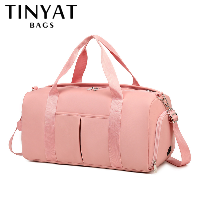 TINYAT Du Lịch Túi Du Lịch Túi, Thể Thao Tote Phòng Tập Thể Dục Túi, Vai Weekender Qua Đêm Túi Cho Phụ Nữ