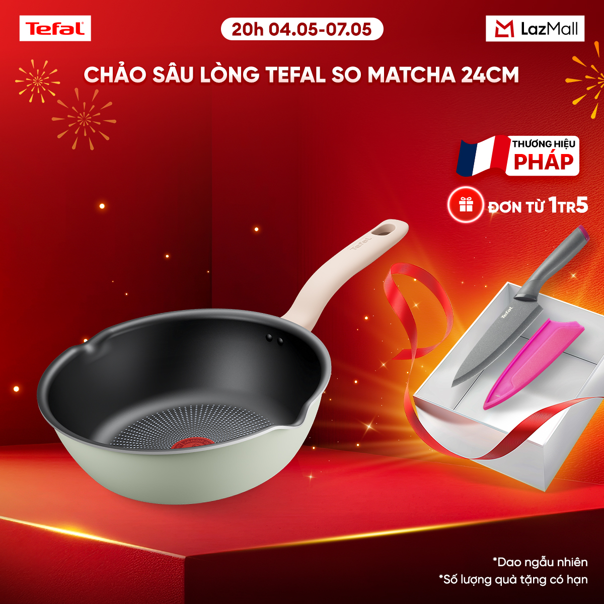 Chảo sâu lòng Tefal So Matcha 24cm