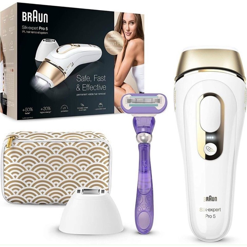 Máy triệt lông braun silk-expert pro 5 - pl5137 thế hệ mới nhất | 400,000 lần