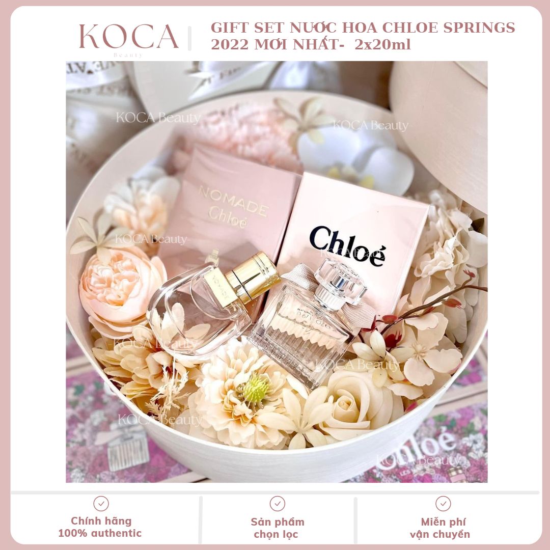Gift set nước hoa chloe spring 2022 mới nhất 2022 2x20ml