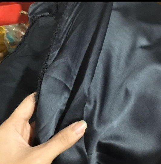 Vải phi lụa bóng dãn mềm màu chì  khổ rộng 1,5m bán từ 1m của Vải rẻ HB shop