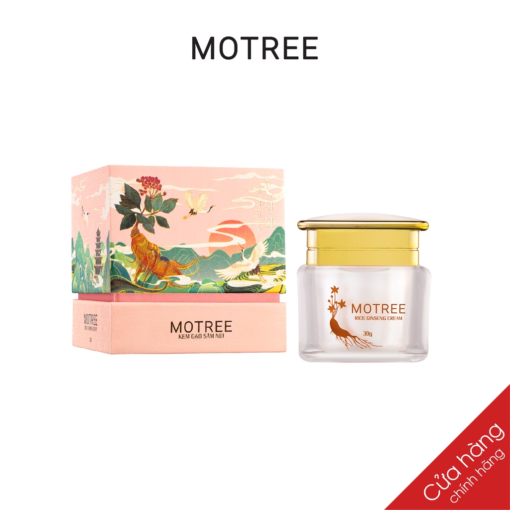 Bộ 2 hộp kem dưỡng trắng da face motree, cấy trắng men gạo sâm núi, rice ginseng cream, trắng hồng bật tone