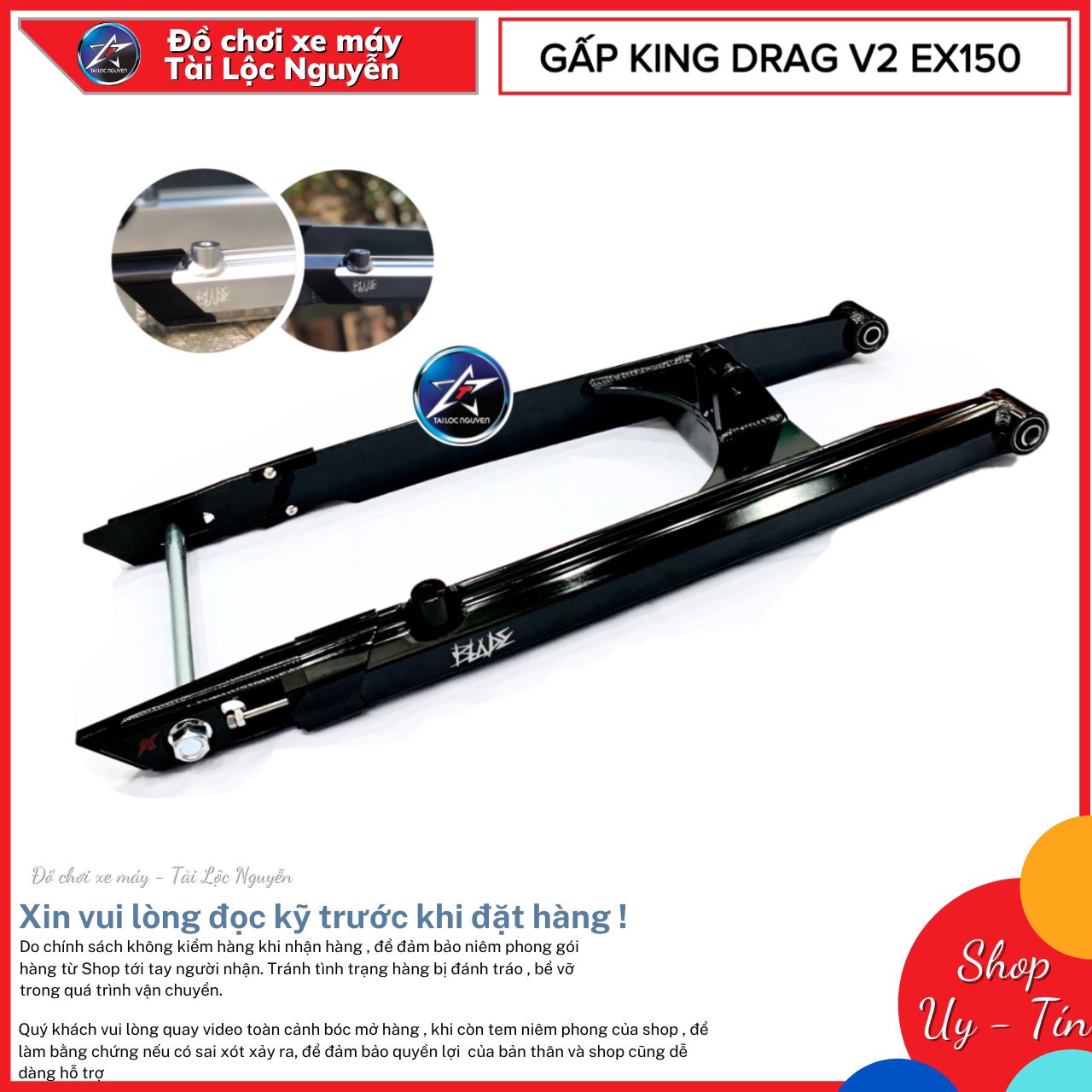 [HCM]GẤP KING DRAG CHO EXCITER 150 MẪU MỚI