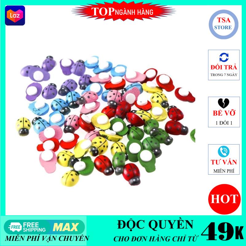 Tiểu cảnh mini Combo 3c Bọ cánh cứng nhiều màu trang trí tiểu cảnh sen đá/chậu cây mini/terrarium/hồ cá/bonsai/hòn non bộ/sen đá/xương rồng TSA STORE