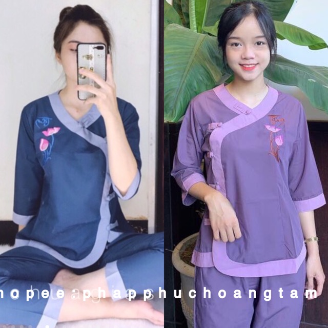Đồ lam đi chùa tim phối kate giá rẻ vô địch