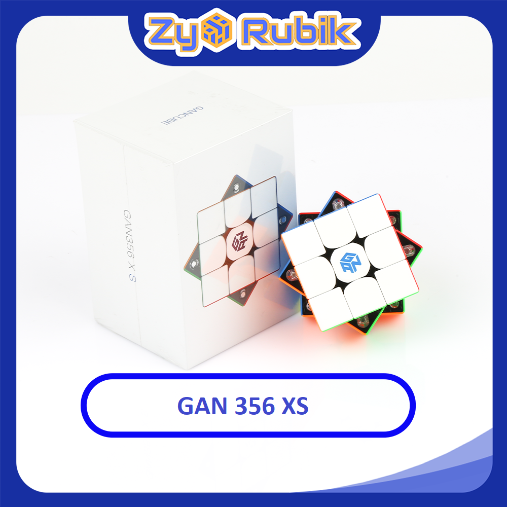 Rubik 3x3 Gan 356 XS Stickerless / Đen (Có Nam Châm) - Zyo Rubik