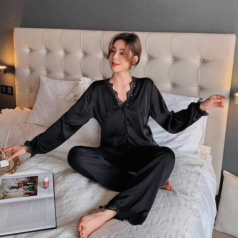 🌱bộ lụa mặc nhà ☘️đồ ngủ pijama lụa cao cấp siêu mát mềm mịn không nhăn không rút chỉ - elsa