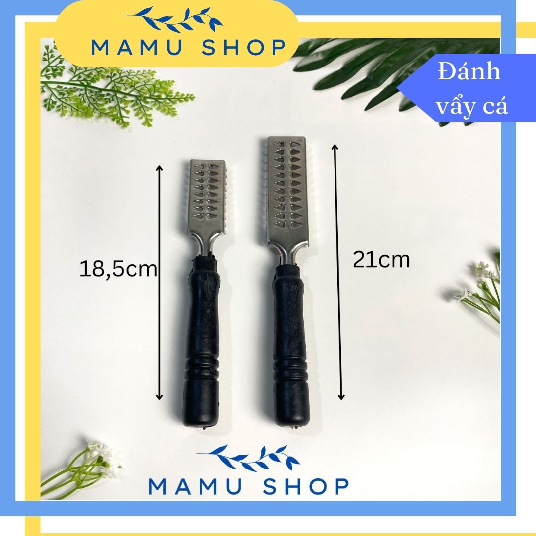 Dụng cụ đánh vảy cá cạo làm vẩy cá cầm tay Mamu shop lớn nhỏ