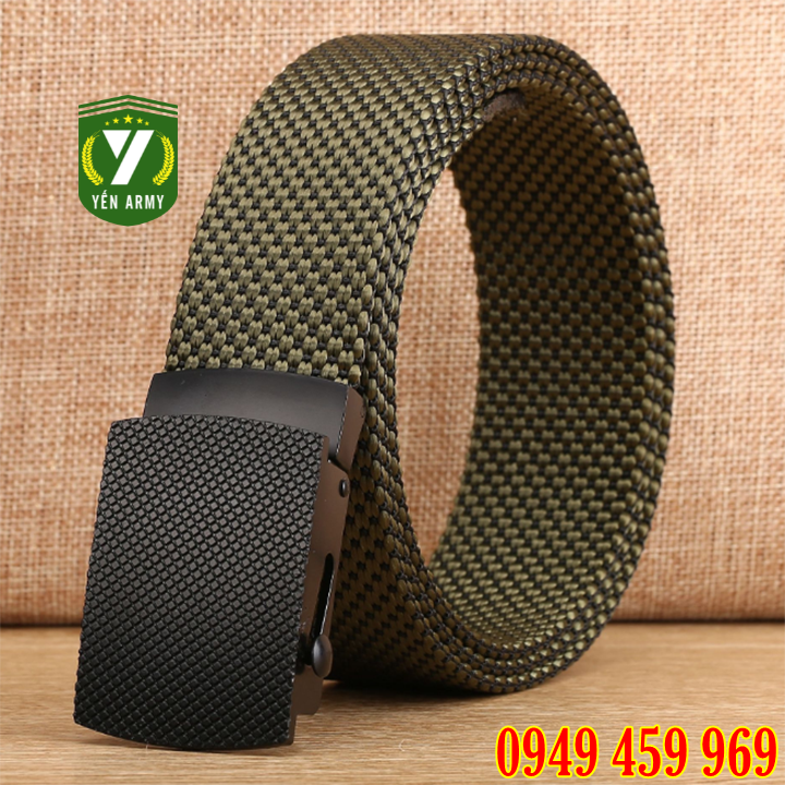 Dây Lưng Lính - Thắt Lưng Lính Mỹ - Dây Nịt Vải Bố Xịn