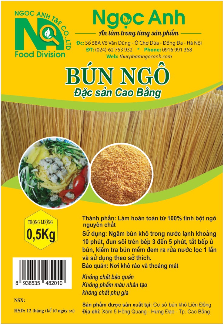 Bún ngô gói 500g - VT00002