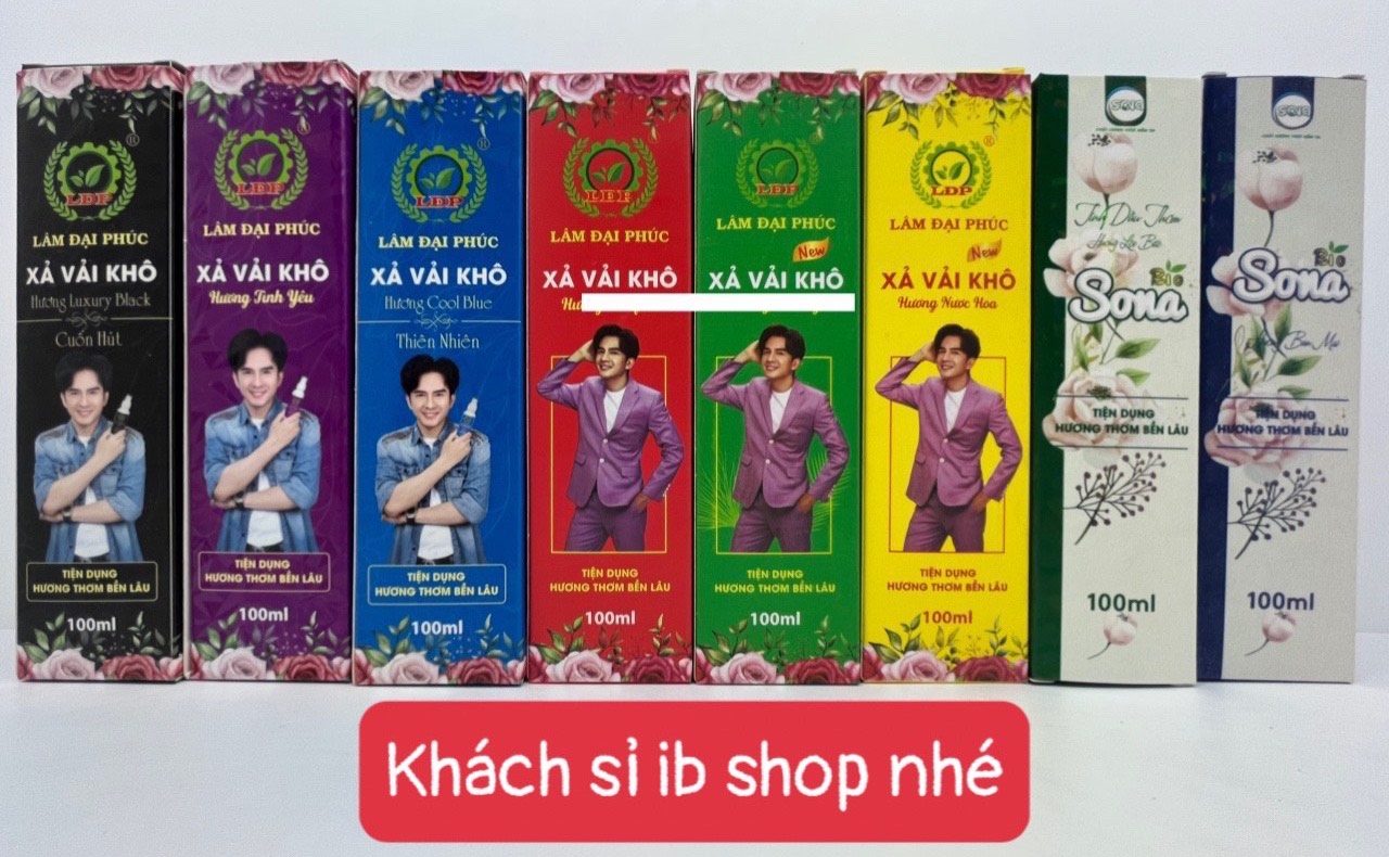Combo 10 chai xịt xả vải khô Lâm Đại Phúc