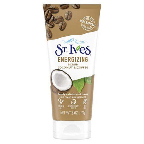 Sữa rửa mặt tẩy tế bào chết dừa & cafe st.ives 170g