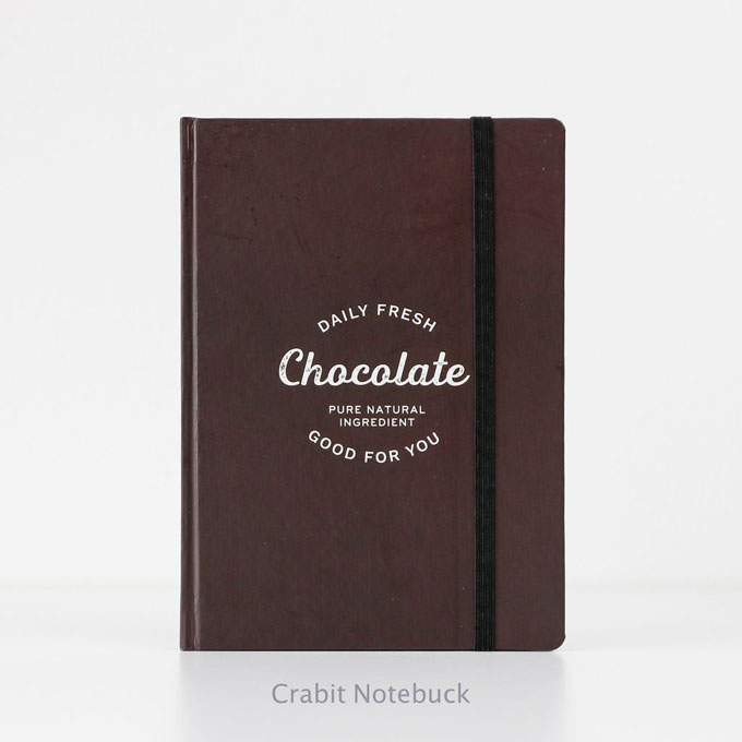 Quà Valentine - Sổ tay Crabit ruột ô vuông Grid - Chocolate