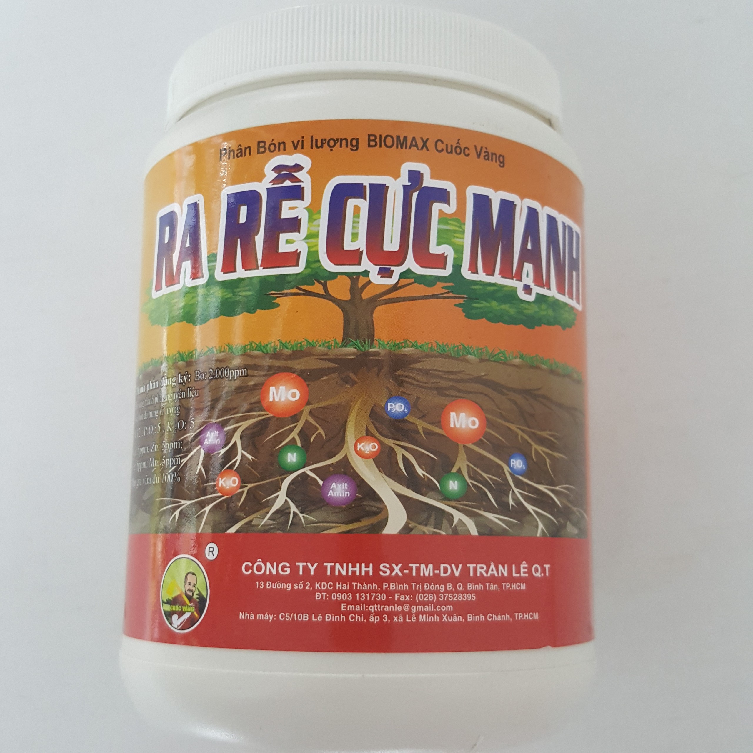 Phân bón vi lượng Biomax Cuốc Vàng Ra rễ cực mạnh - 500GR - ra rễ cực mạnh Biomax