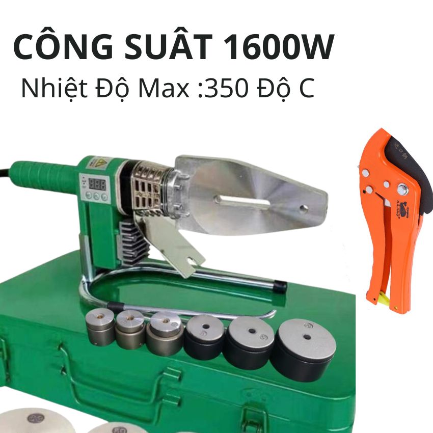 Máy hàn nhiệt ống nước ppr- công suất 1600w- máy hàn 20-32 và 20-63