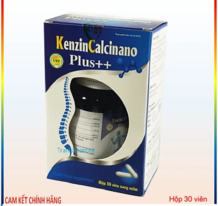 Viên uống Kenzin Calcinano pluss Calcium bổ sung canxi vitamin D3