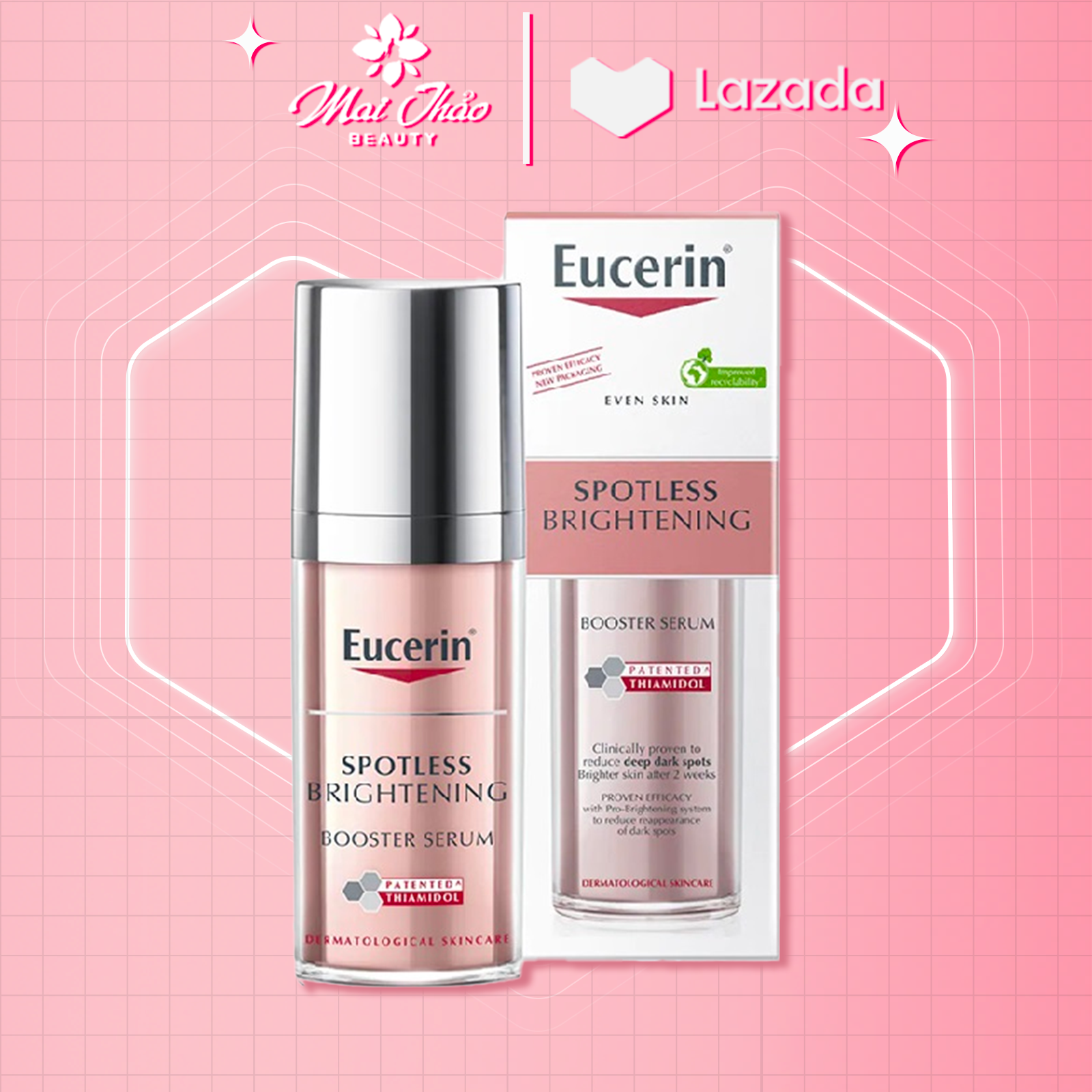 Tinh chất giảm thâm nám và dưỡng trắng da Eucerin Spotless Brightening Booster Serum 30ml