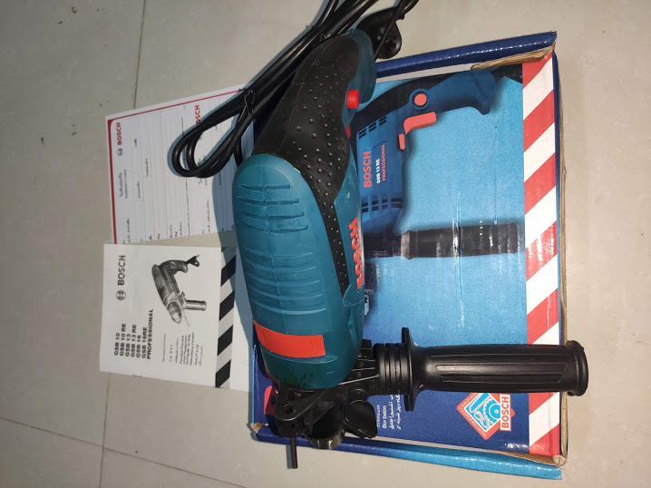 Máy khoan động lực Bosh GSB 13RE, 220v, 910w, có khoan bê tông, có đảo chiều, chỉnh tốc độ. khoan lỗ vít ốc hiệu quả.