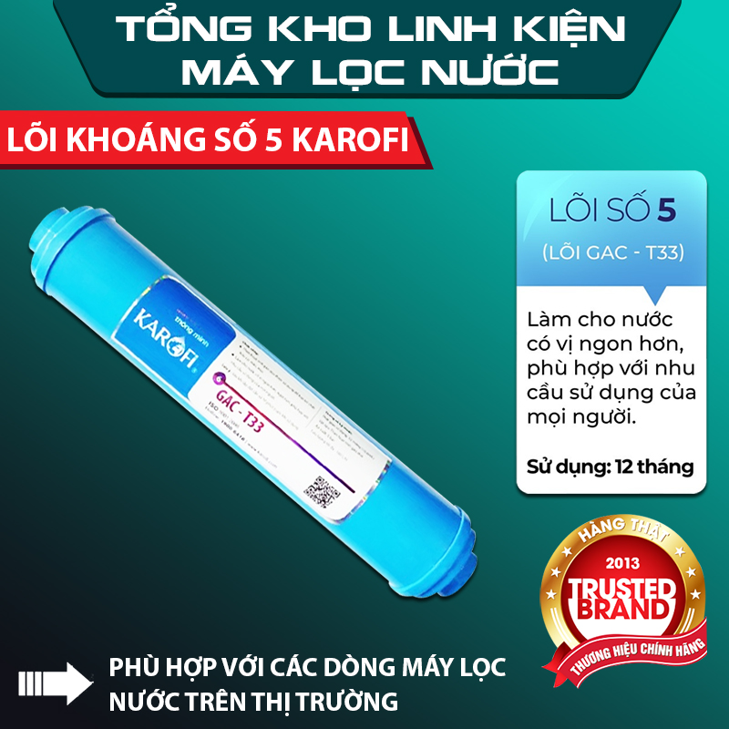 Lõi lọc nước số 5 karofi , lõi lọc nước karofi tạo khoáng , lõi lọc số 5 karofi , lõi lọc nước karofi