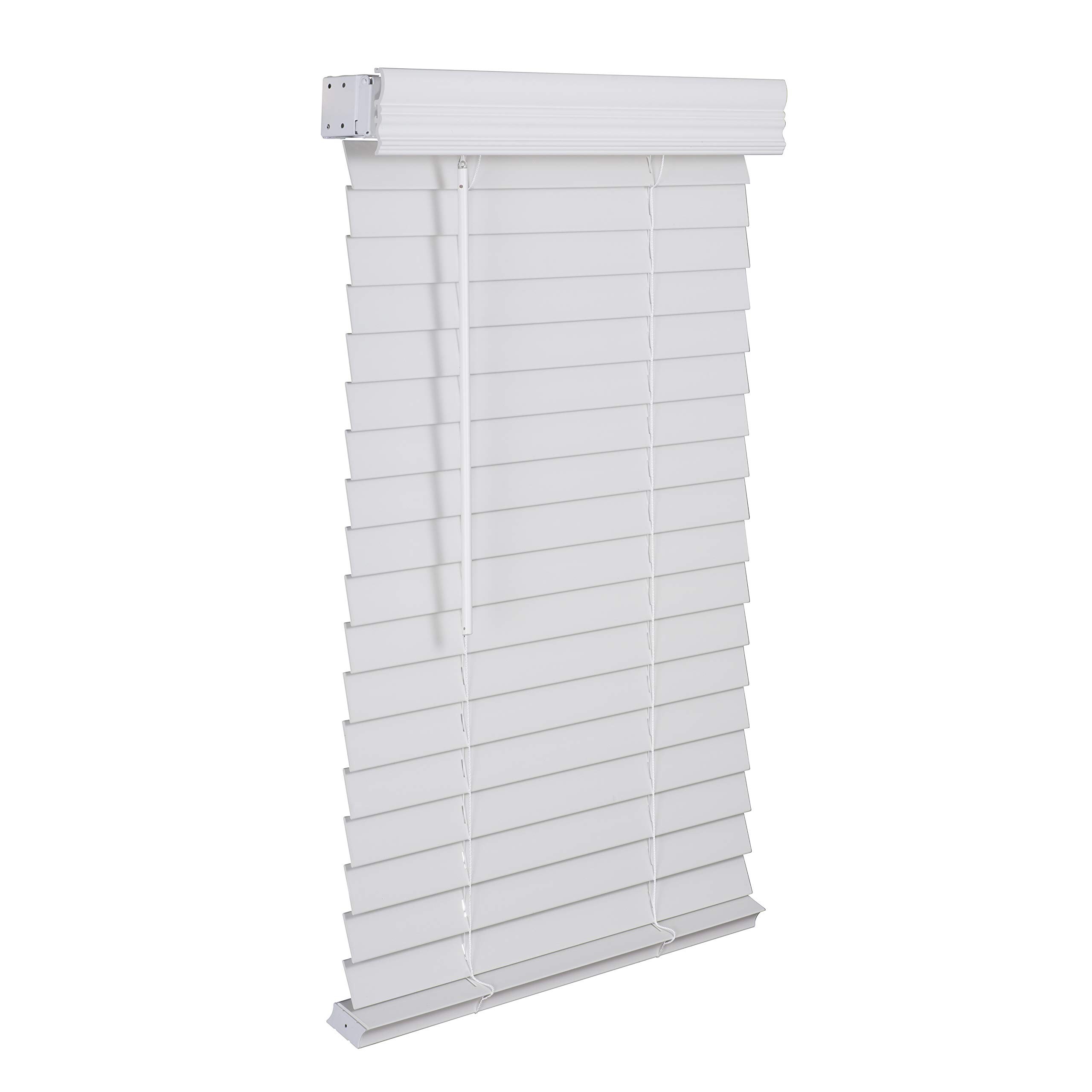 Better home & gardern - Cordless faux wood - Window blind - Rèm thông minh - Nhựa PVC giả gỗ trắng - Rèm kéo không dây