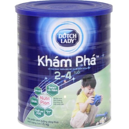 Sữa bột dutch lady khám phá 1.5kg cho trẻ từ 2-4 tuổi - cam kết hsd trên 10 tháng -