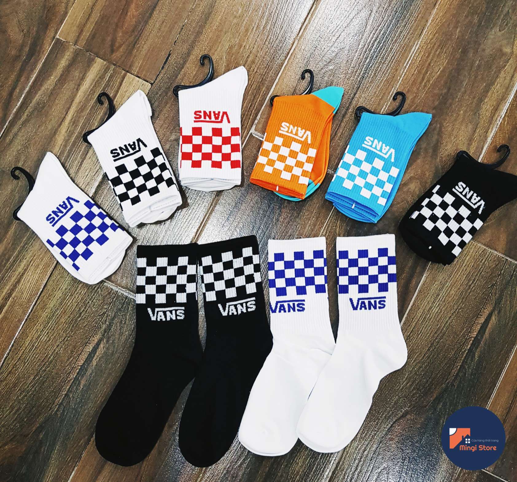 Tất/vớ Vans Checkerboard CARO cao cổ thể thao nam nữ