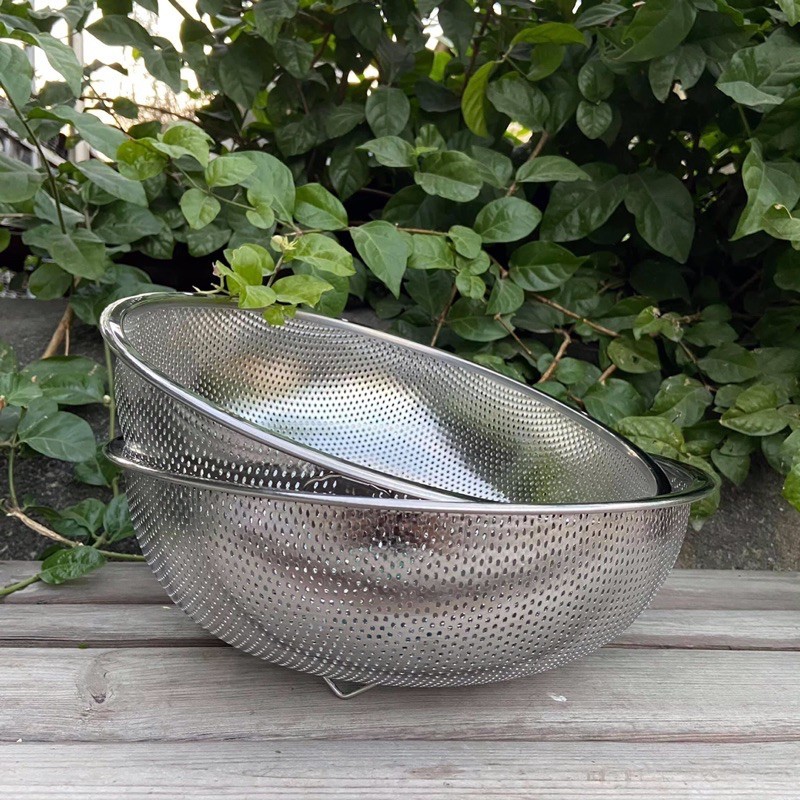 Rổ inox cao cấp 28cm - 30cm