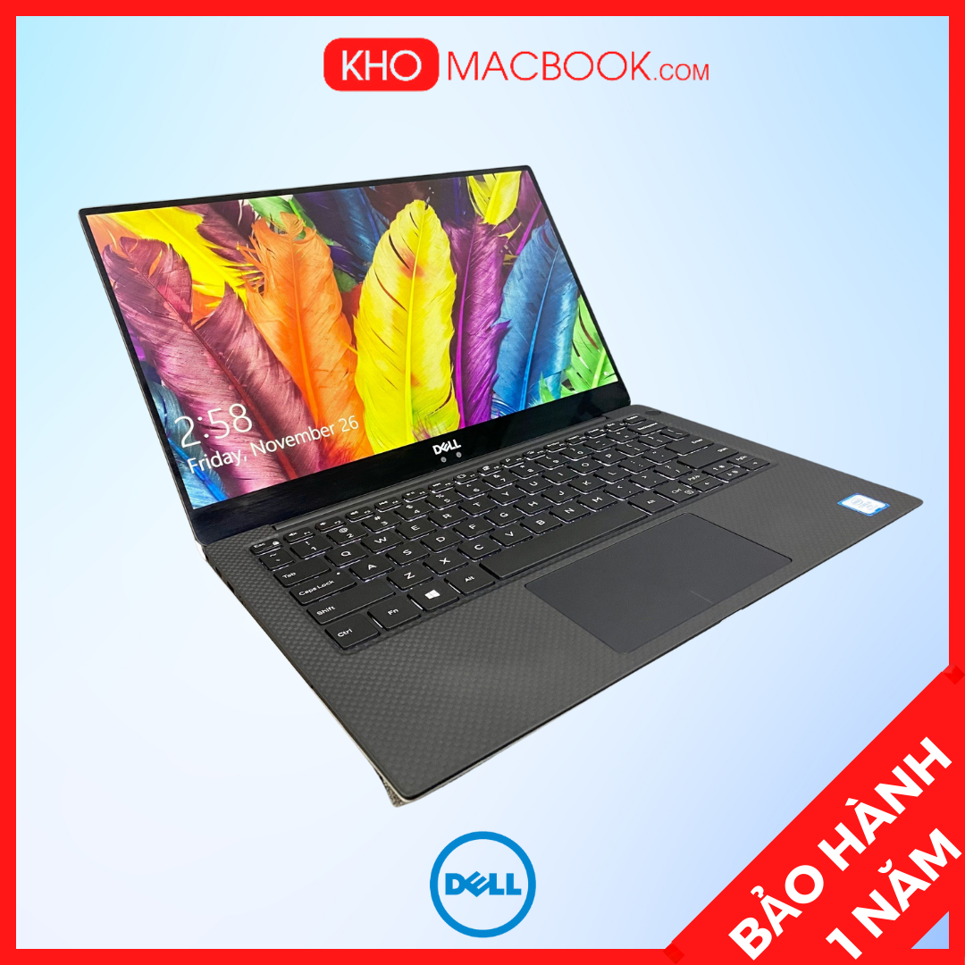 Laptop dell xps 13 9370 i7-8650u ram 16gb, ssd 256gb, màn 13 inch uhd 4k 99%