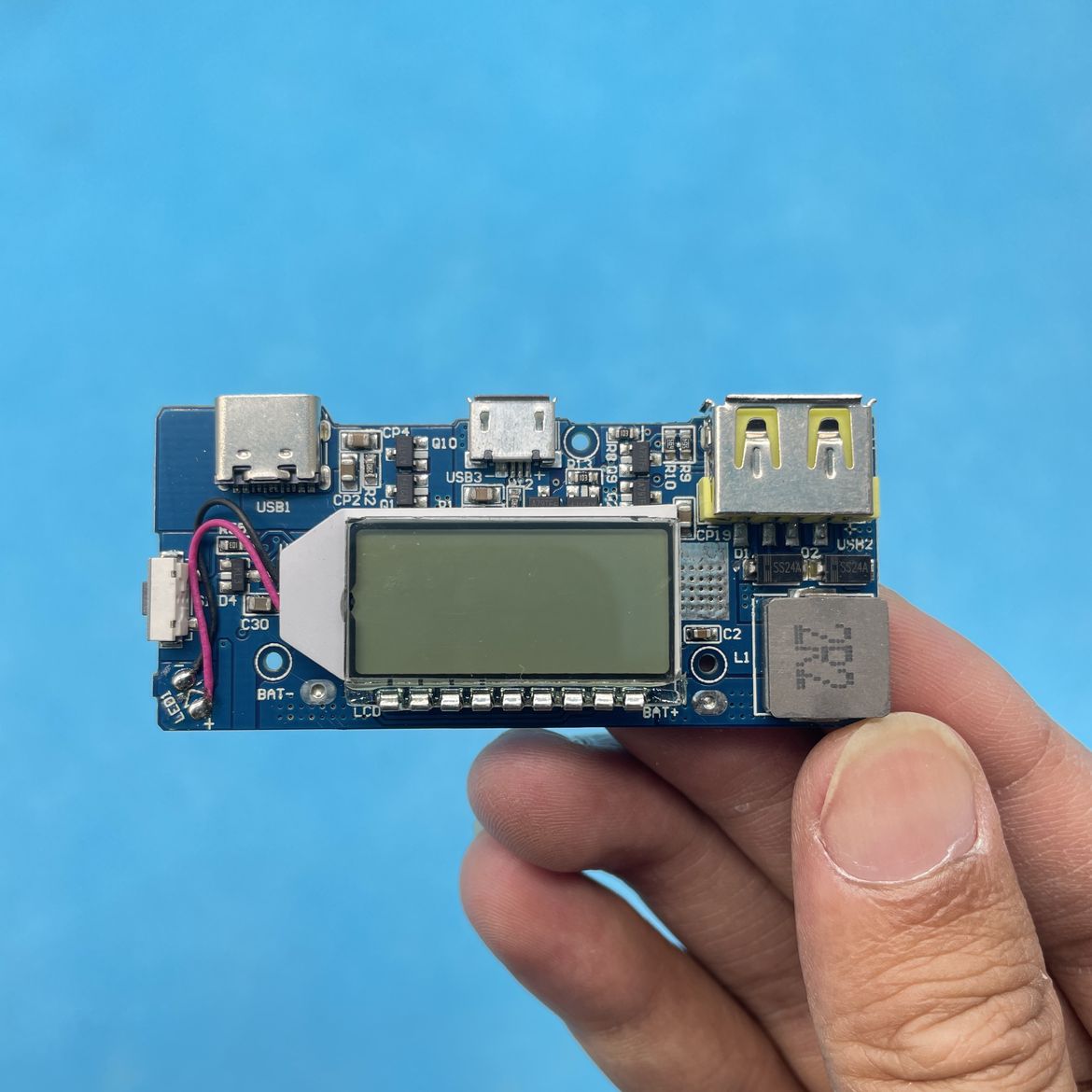 Mạch sạc dự phòng sạc nhanh QC 3.0 IP5318 sạc nhanh 18w có màn hình LCD hiển thị sạc nhanh
