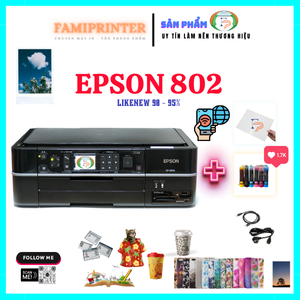 Máy in Epson 802a siêu bền Bỉ - in ảnh siêu đẹp