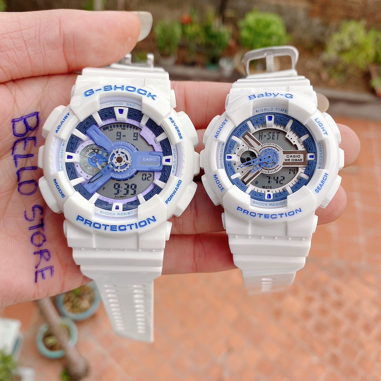 Đồng hồ thể thao G-Shock GA110 Và Baby-G BA110 H-Set kim số tiêu chuẩn,kim điện tử tự động,GShock BabyG Chống nước 200m,dây bóng