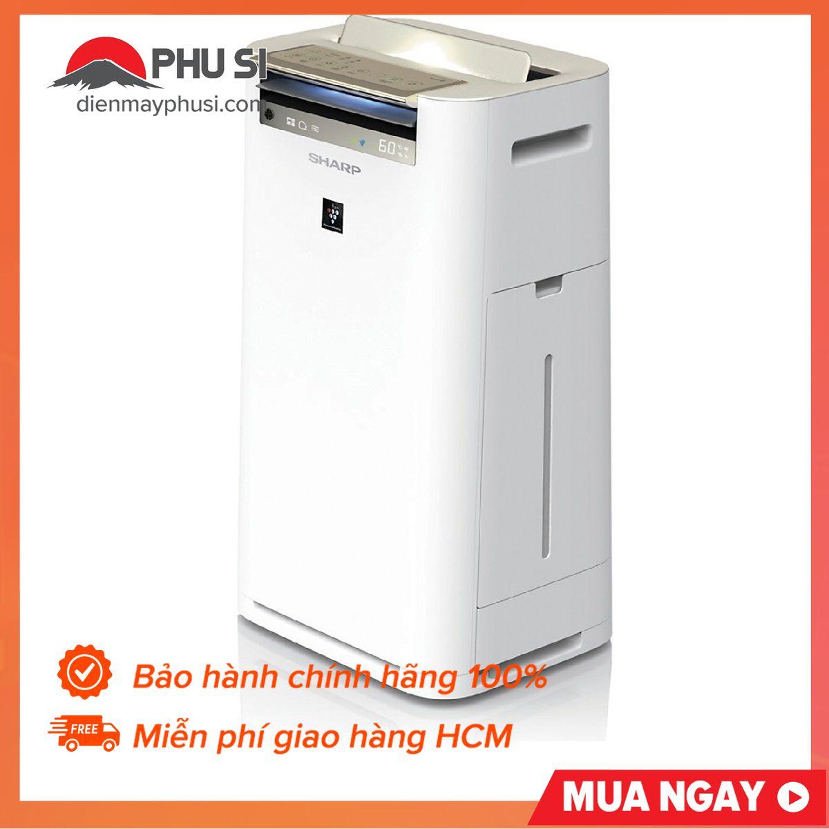 Máy tạo ẩm và lọc không khí sharp kc-g60ev-w